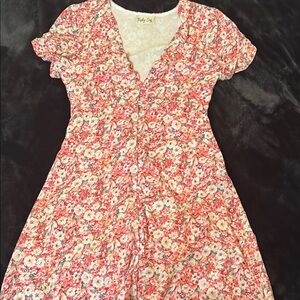 Hello Molly Floral Button-Up Dress